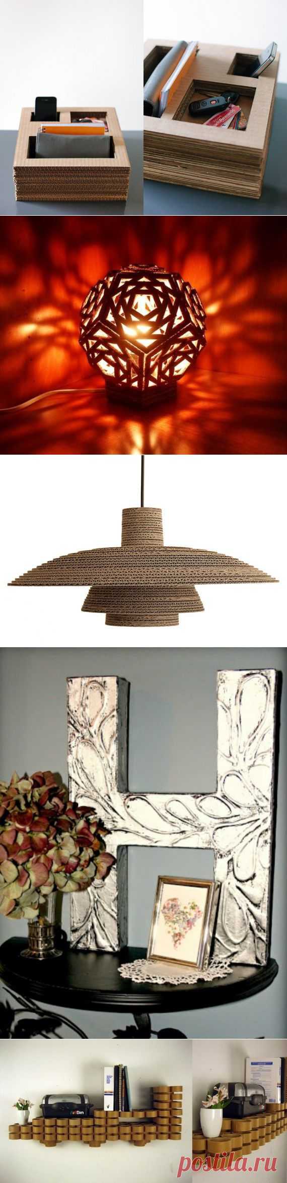 Разнообразные поделки из картона