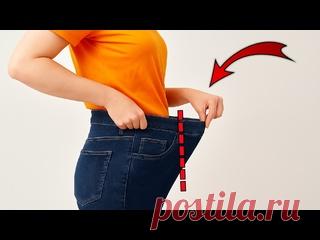 ГЕНИАЛЬНЫЙ СПОСОБ НЕЗАМЕТНО уменьшить джинсы в поясе/талии