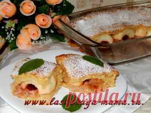 Творожный пирог с яблоками. Пошаговый рецепт с фото