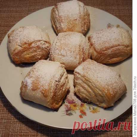 Слойка-рулет с творогом