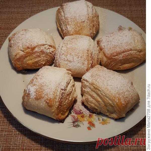 Слойка-рулет с творогом