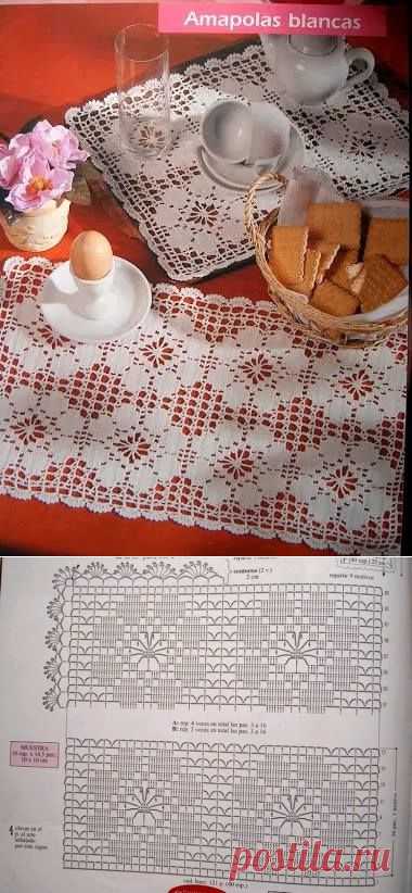 Салфетка с розами - филе!.