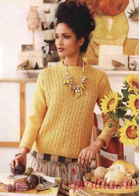 Пуловер с «Бутонами» из Vogue early fall 2010 | Шкатулочка для рукодельниц