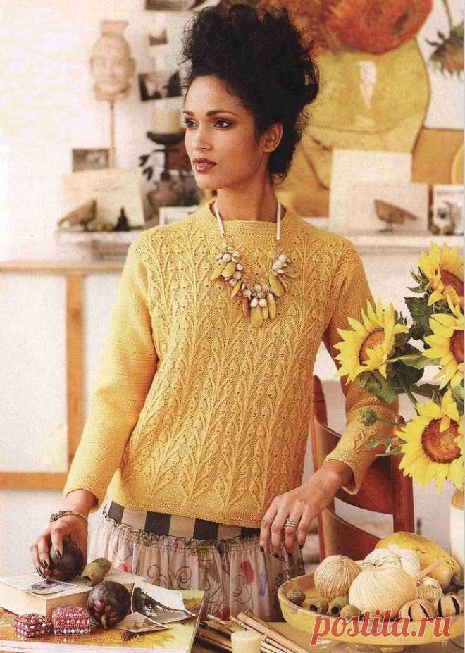 Пуловер с «Бутонами» из Vogue early fall 2010 | Шкатулочка для рукодельниц