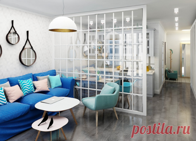 Стеклянные перегородки между кухней и гостиной | Роскошь и уют