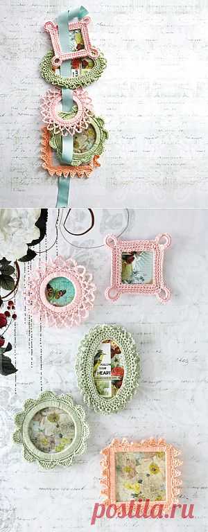 Crocheted frames