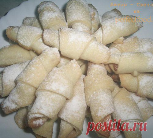 Печенье-трубочки с курагой..