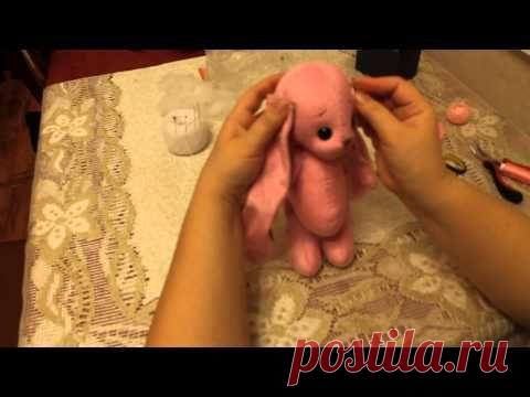 Шьём Теддика. Мишка тедди своими руками. пришиваем ушки