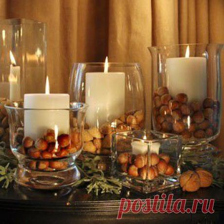 рождественские украшения со свечами / Интерьер / Дом, милый дом =) / Pinme.ru / Елена Идимешева