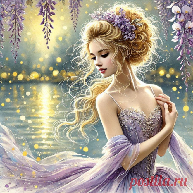 Лесная балерина, в театре местном - прима. Застыла в арабеске на самом крае озера...