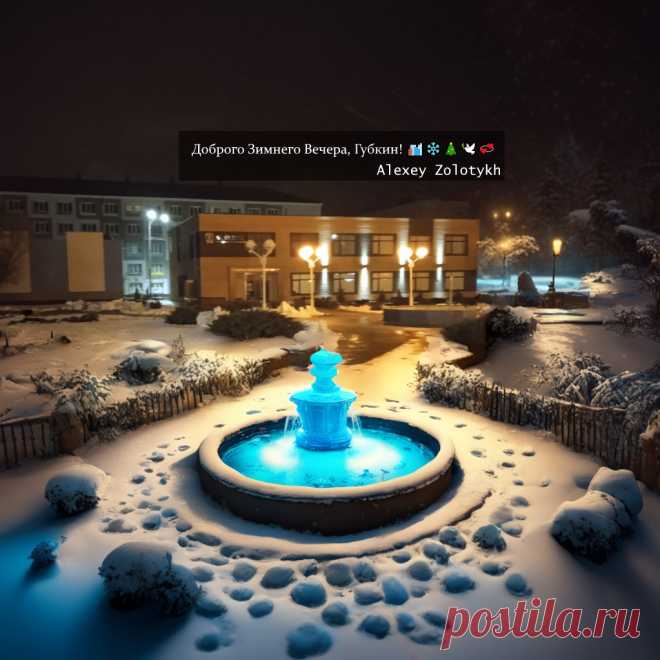 Доброго Зимнего Вечера, Губкин! 🏙❄🎄🕊💞