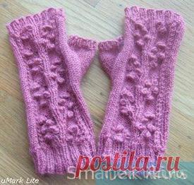 Митенки с рельефным узором Регина - Idaruki.ru сайт для рукодельниц, рукоделие, вышивки,