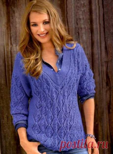 ДЖЕМПЕРЫ АЖУРНЫЕ спицами с описанием. | ВИПпетельки | Яндекс Дзен