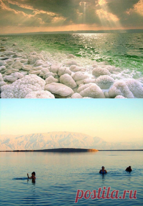 Мертвое море - самое глубокое из соленых озер в мире .