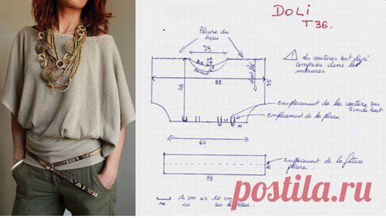 Простые модели: туника без выкройки