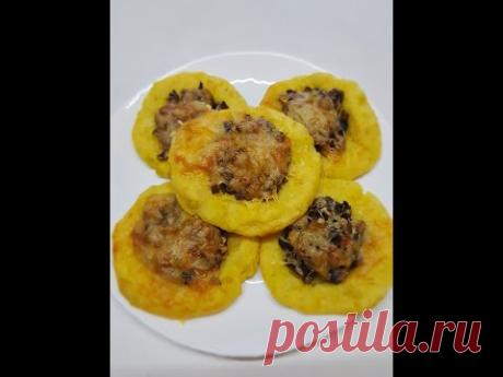 Картофельные зразы в духовке по-новому
