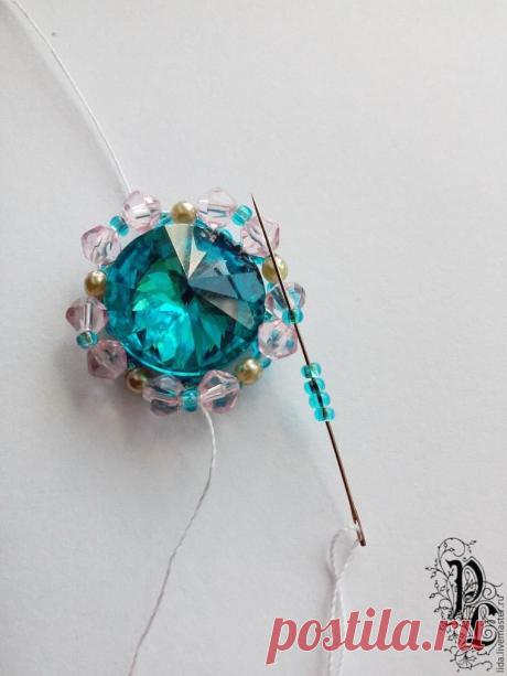 Оплетаем кристалл риволи - Ярмарка Мастеро