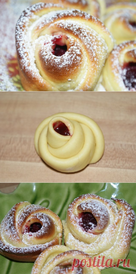 Булочки *бутон розы*