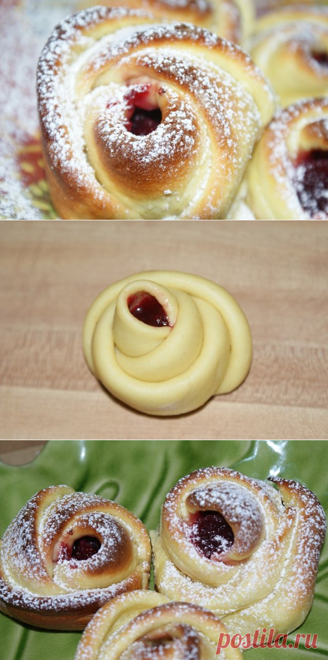 Булочки *бутон розы*