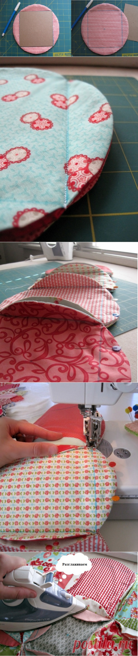 Коврик из лоскутков — Сделай сам, идеи для творчества - DIY Ideas