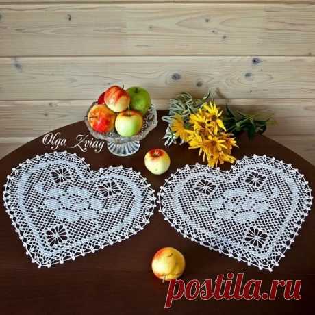 Ажурные салфетки крючком