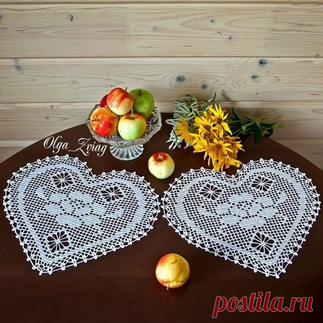 Ажурные салфетки крючком
