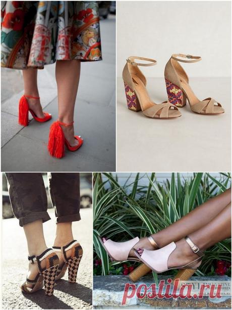 Фактурный каблук! Самая оригинальная обувь сезона