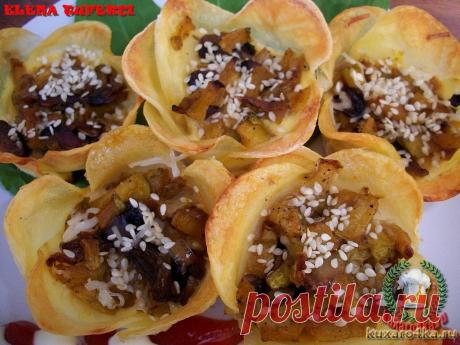 «Картофельные цветы» с начинкой