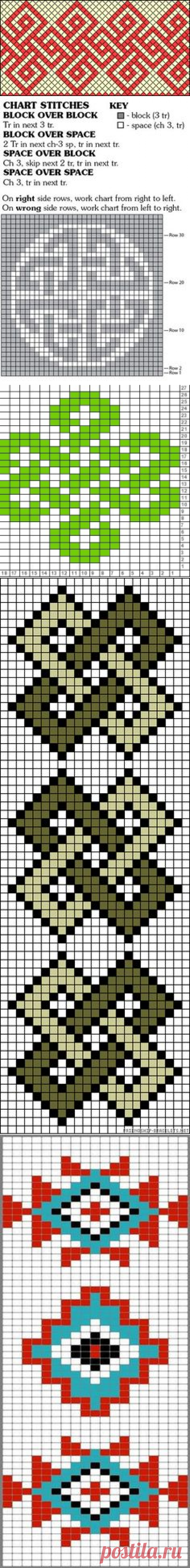 (2) Tricksy Knitter Charts: 18 stitch repeat celtic knot (74872) (74896) | knitting