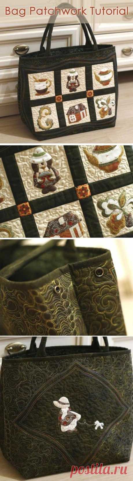 Сумка пэчворк ~ Create original textile bag in the technique of patchwork. DIY tutorial in pictures.
Sewing Bag - Quilting and Patchwork.  Сумка пэчворк  https://www.handmadiya.com/2015/09/original-bag-patchwork-tutorial.html
