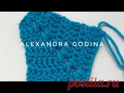 Регланная линия крючком. Красивый узор для реглана