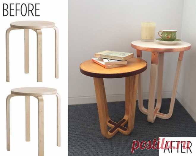Столик из стула IKEA