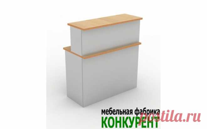 Стойка администратора ресепшн 1-секционная в Санкт-Петербурге. Односекционная стойка для администратора из ЛДСП для оптик, гостиниц, магазинов. Свое производство, цены от 19500 рублей. Доставка. Сборка и установка.
