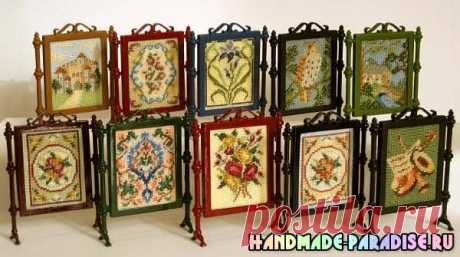 Миниатюрная вышивка. Схемы вышивки для саше - Handmade-Paradise