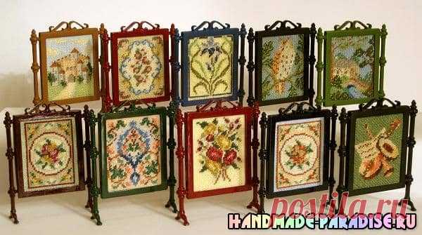 Миниатюрная вышивка. Схемы вышивки для саше - Handmade-Paradise