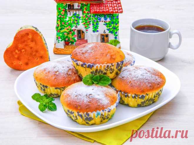 Маффины на кефире в духовке рецепт с фото пошагово - 1000.menu