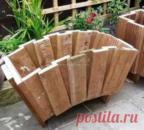 pallet wood planter