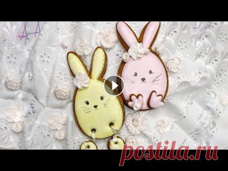 Пасхальные пряники Изготовление пряников зайчиков...