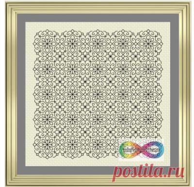 схема для вышивки Блекворк панелька