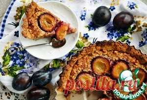 Сливовый тарт с франжипаном - кулинарный рецепт
