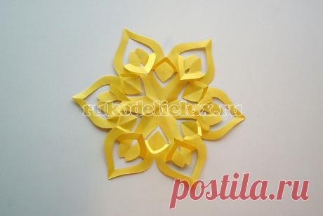 Снежинки своими руками из бумаги: 100 схем вырезания снежинки из бумаги