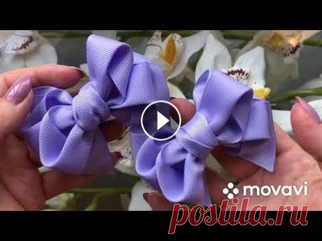 МК Бантики из репсовой ленты 4 см.  Цветы из лент...
