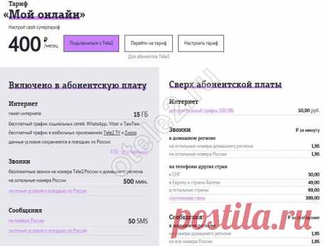 Теле2 тарифы Москва и Московская область - подобрать тариф | Tele2