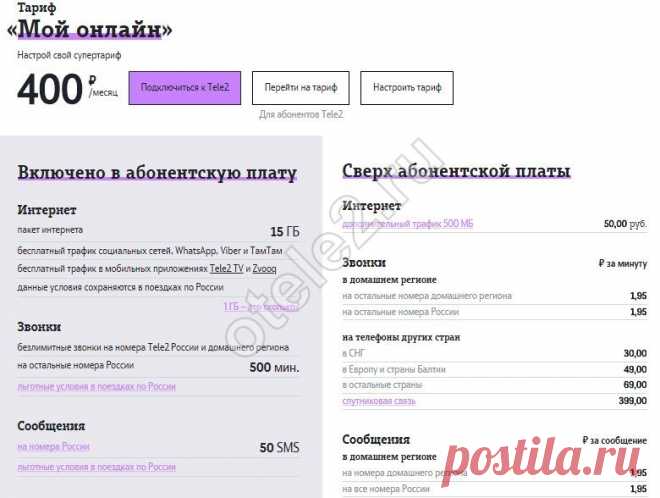 Теле2 тарифы Москва и Московская область - подобрать тариф | Tele2