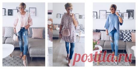 ДЖИНСЫ ДЛЯ ЖЕНЩИН 45+. СОЗДАЕМ СТИЛЬНЫЙ ОБРАЗ Джинсы — это удобно и красиво. Их носить может каждая, и не важно — какого вы возраста и какая у вас фигура.
А вот чтобы джинсы были не только практичной деталью гардероба, но еще и украшали свою обладательницу, нужно учитывать несколько моментов, о которых мы сейчас и поговорим.
 Итак, что нужно