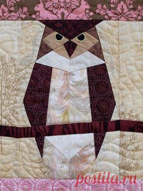 paperpieced owl from the book Go Wild with Quilts | paper piecing