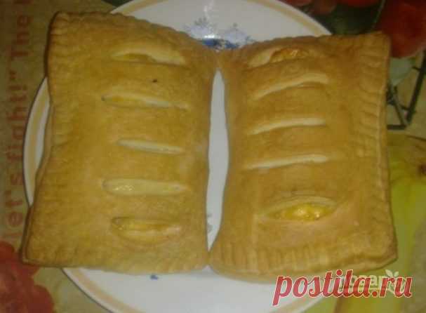 Слойки с колбасой - пошаговый рецепт с фото на Повар.ру