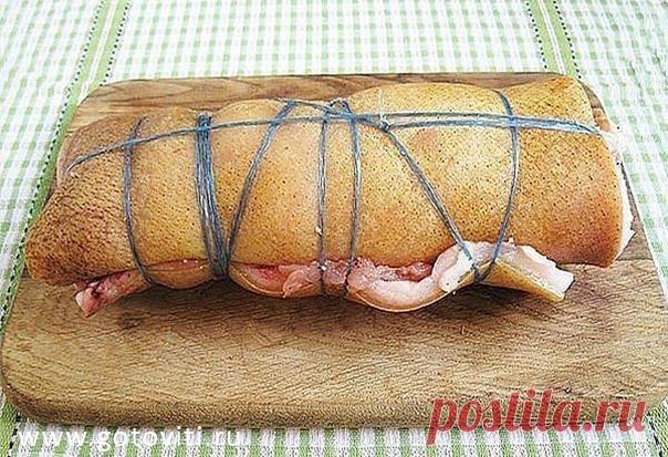 Рулет из домашнего сала. - Готовить Вкусно (ツ)