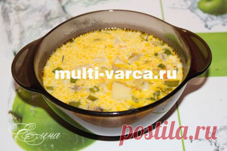 Сырный суп в мультиварке