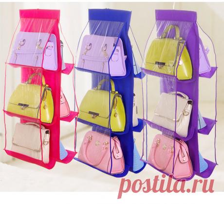 6 карманов, складная подвесная сумка, органайзер для хранения, подвесная сумка для хранения обуви в шкафу, домашние принадлежности, подвесная Сумка для гардероба|Коробки и ящики для хранения| | АлиЭкспресс